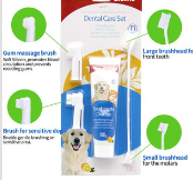 Bioline Dental Care Set For Dog ToothBrush with Mint Flavor 100g